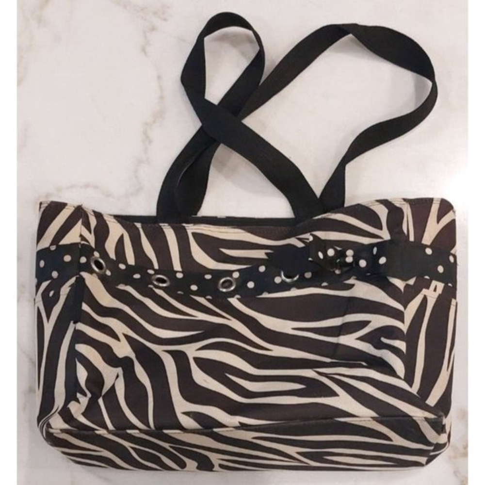 Large Lightweight Zebra Print Multipurpose‎ Tote Shopper Beach Travel Diaper Bag